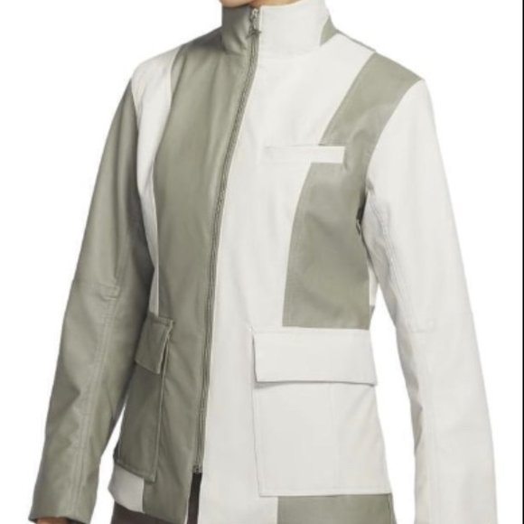 Jordan Jackets & Blazers - NWT SZ L Nike Jordan Leather Block Jacket